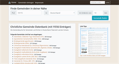 Desktop Screenshot of christliche-gemeinden.eu