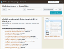 Tablet Screenshot of christliche-gemeinden.eu